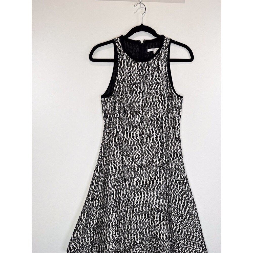 10 Crosby Derek Lam Womens Dress Gray Asymmetric Boucle Silk Mini A Line Size 6 - Picture 6 of 12